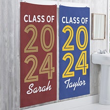 Graduating Class Of Personalized Bath Towels - 26549