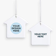 Personalized Logo Double Sided House Ornament - 26561