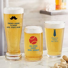 Personalized Beer Glasses For Him - Choose Your Icon - 26572