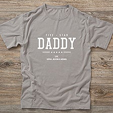 Five Star Dad Personalized Mens Shirts - 26598