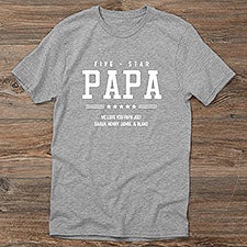 Five Star Grandpa Personalized Mens Shirts - 26600