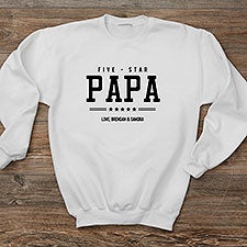 Five Star Grandpa Personalized Mens Sweatshirts - 26601