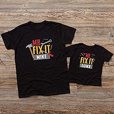 Mr. Broke It Personalized Dad and Son Matching Shirts - 26623