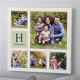 Custom Pattern Square 5 Photo Collage Canvas Prints - 26629