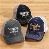 Established Grandpa Custom Embroidered Trucker Hats - 26637