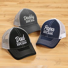 Established Dad Custom Embroidered Baseball Caps - 26638