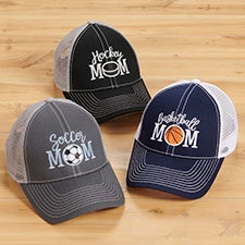 Sports Mom Embroidered Trucker Hats - 26640