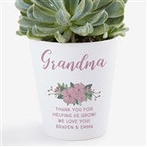 Floral Special Message Personalized Mini Flower Pot - 26698