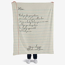 Letter To Mom Personalized Blankets For Mom - 26699