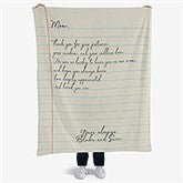 Letter To Mom Personalized Blankets For Mom - 26699