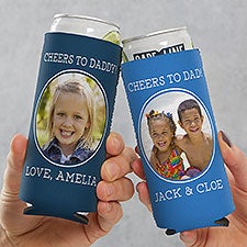 Photo Message For Him Custom Slim Can Cooler - 26720