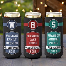 Family Reunion Personalized Slim Can Coolers - 26725