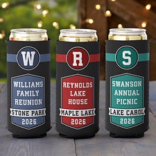 Family Reunion Personalized Slim Can Coolers - 26725