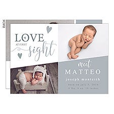 Love at First Sight Personalized Birth Announcements - 26738