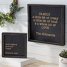 Personalized Distressed Wood Wall Art - Write Your Own Quote - 26766