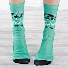 My Squad Calls Me Personalized Adult Socks - 26807