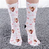 Loving Hearts Personalized Adult Photo Socks - 26810