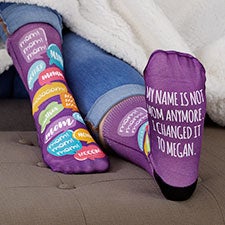 Mom, Mommy, Mama Personalized Funny Mom Socks - 26812
