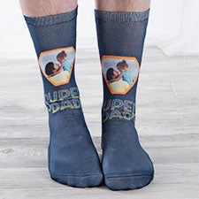 Super Dad Personalized Photo Socks - 26819