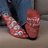 Sweep Me Off My Feet Personalized Photo Socks - 26830