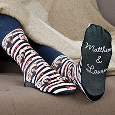 XOXO Personalized Romantic Photo Socks - 26832