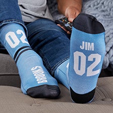 Athletic Number Personalized Men's Socks - 26840