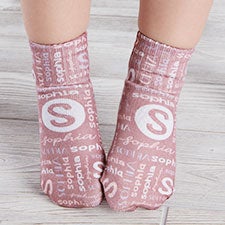 Girls Name Personalized Toddler Socks - 26858