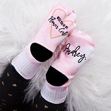 Will You Be My Flower Girl Personalized Toddler Socks - 26876