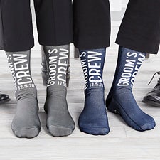 Grooms Crew Personalized Wedding Groomsmen Socks - 26877