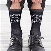 Father Of The Bride Personalized Wedding Socks - 26886