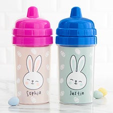 Bunny Treats Personalized Sippy Cups for Toddlers - 26924