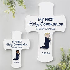 Personalized First Communion Cross for Boys - 27044