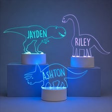Dinosaur Night Light Personalized LED Sign - 27066