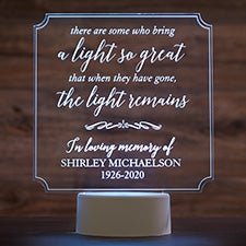 Personalized Memorial Light Up Acrylic LED Sign - 27068
