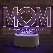 Mom Personalized Acrylic LED Sign - 27069