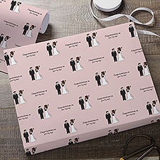 Wedding Couple philoSophies Personalized Wedding Wrapping Paper - 27160