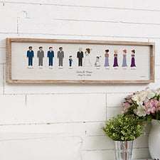 Wedding Party Personalized Wood Wall Art by philoSophies - 27165