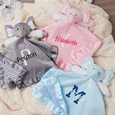 Playful Name Personalized Elephant Baby Blankies - 27188