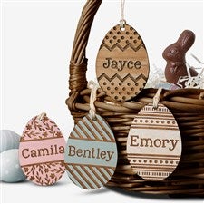 Personalized Wooden Easter Basket Tags - 27192
