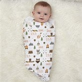 Woodland Adventure Personalized Receiving Blanket - 27195