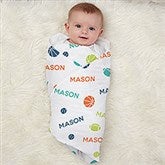 Sweet Baby Boy Personalized Receiving Blanket - 27200
