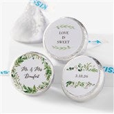 Laurels of Love Personalized Wedding Candy Stickers - 27223