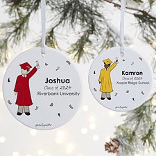 Personalized Graduation Guy Ornaments by philoSophies - 27247