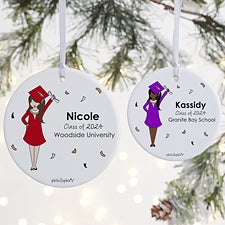 Personalized Graduation Girl Ornaments by philoSophies - 27248