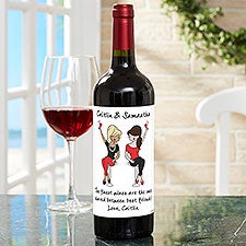 Best Friends philoSophies Personalized Wine Labels - 27249