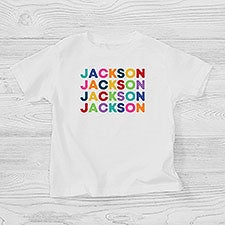 Vibrant Name For Him Personalized Kids Shirts - 27251