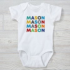 Vibrant Name For Him Personalized Baby Clothing - 27255