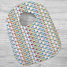 Vibrant Name Personalized Baby Bib for Boys - 27257