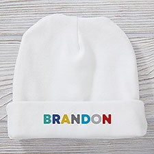 Vibrant Name Personalized Baby Boy Hat - 27263