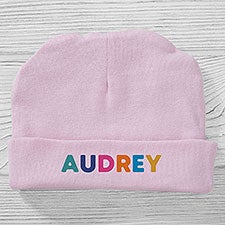 Vibrant Name Personalized Baby Girl Hat - 27264